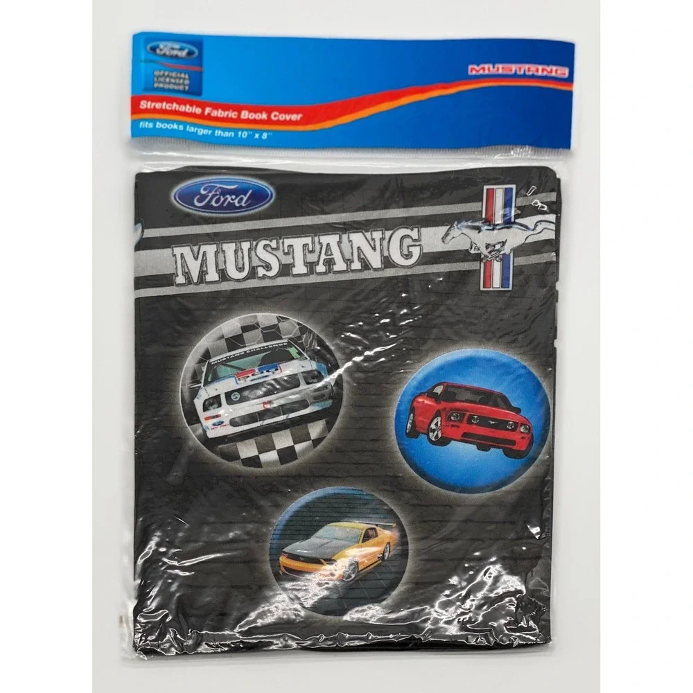 3pc Ford Mustang GM Camaro‎ Dodge Viper Stretchable Fabric Book Covers Set NEW